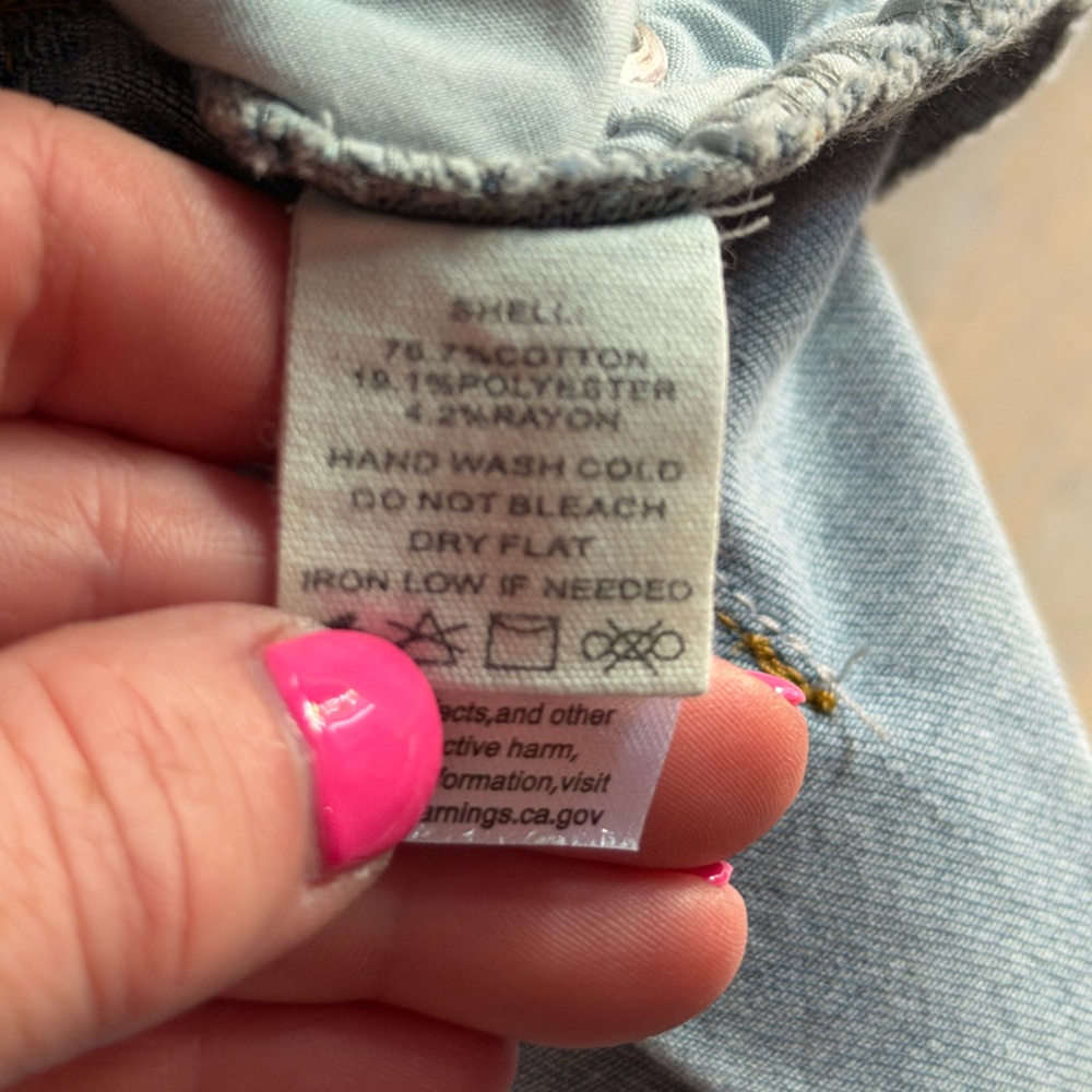 Peach Love California Denim Tennis skirt❤️ NWT - Picture 7 of 10